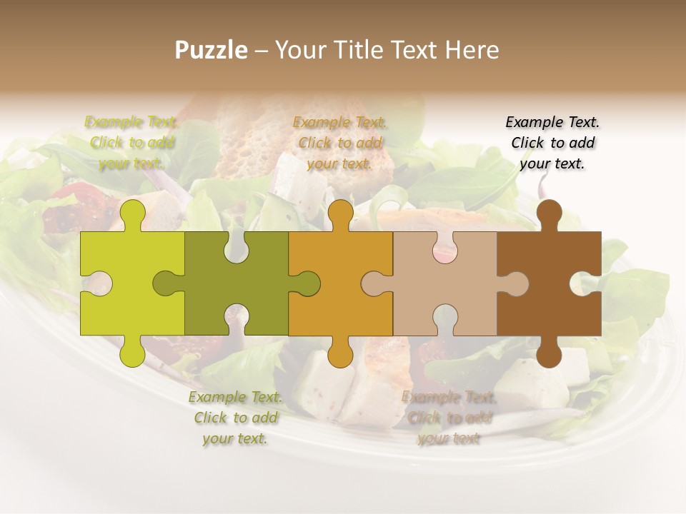 Slice Roasted Meat PowerPoint Template