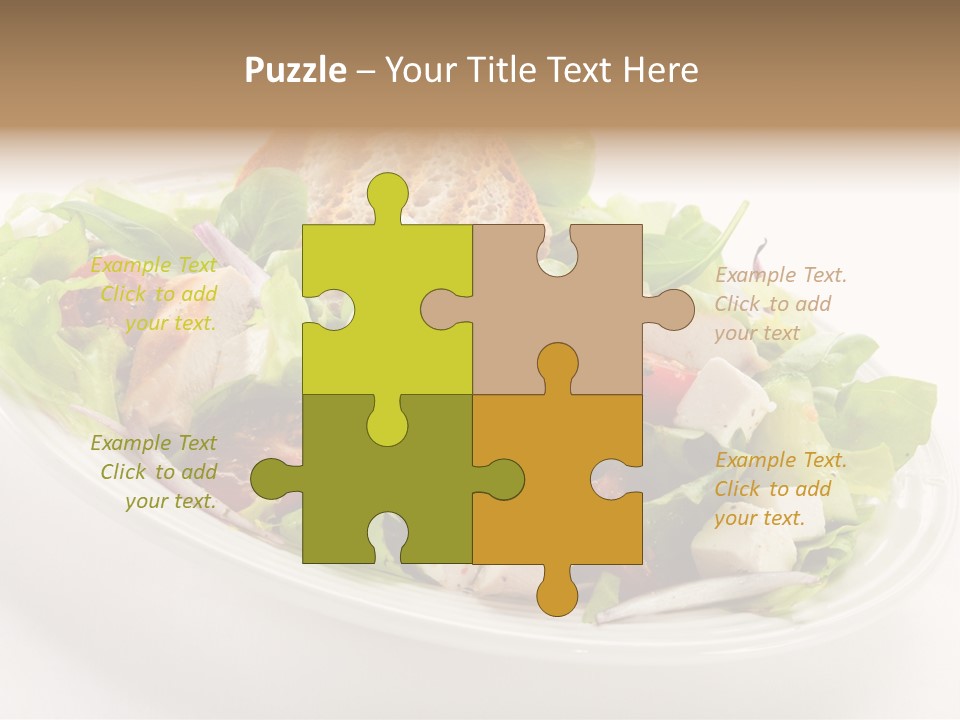 Slice Roasted Meat PowerPoint Template