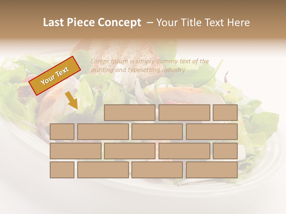 Slice Roasted Meat PowerPoint Template