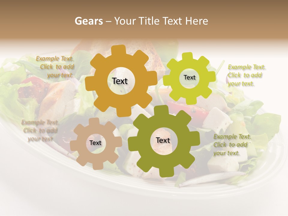 Slice Roasted Meat PowerPoint Template