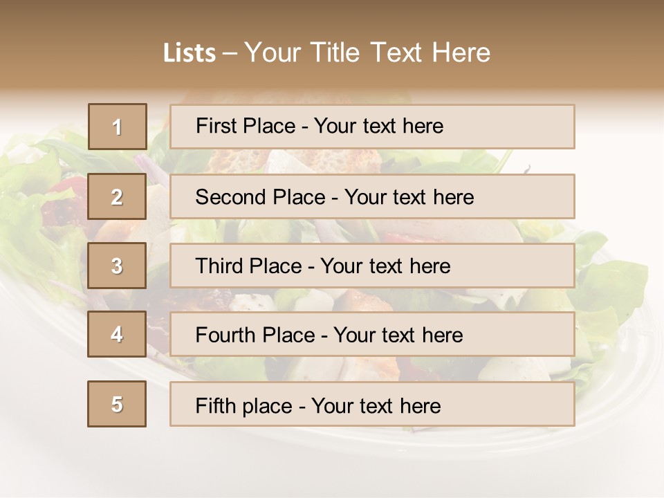 Slice Roasted Meat PowerPoint Template