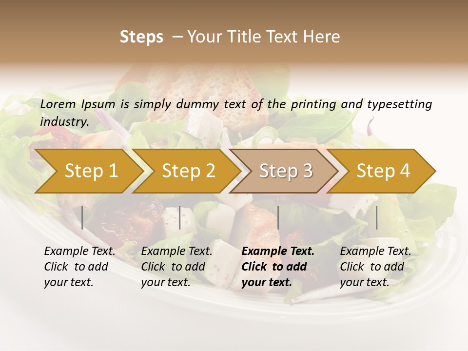 Slice Roasted Meat PowerPoint Template