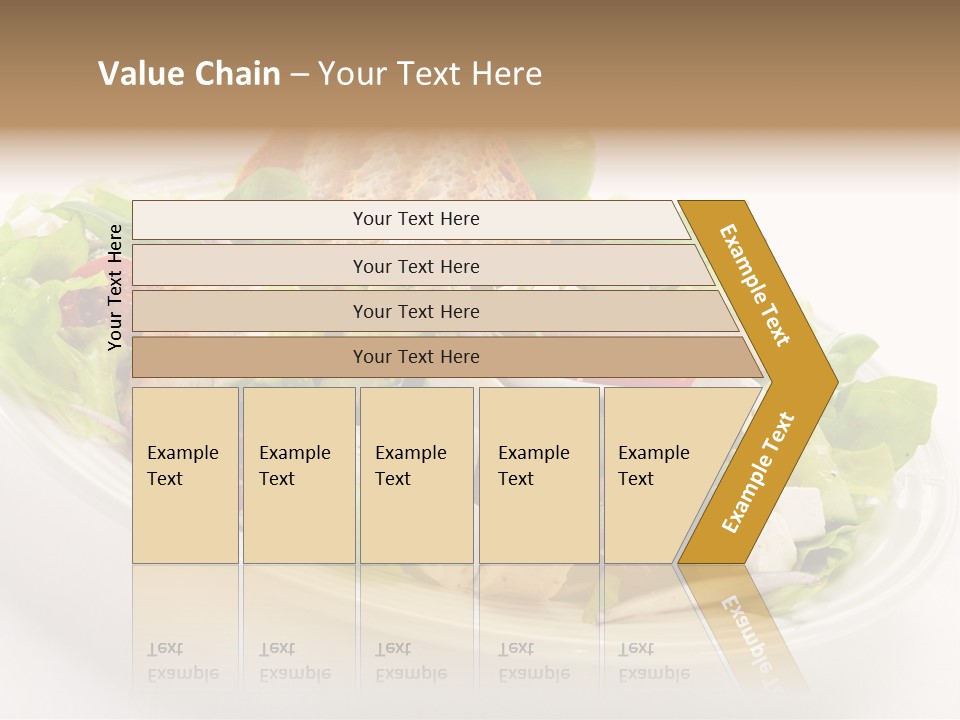 Slice Roasted Meat PowerPoint Template