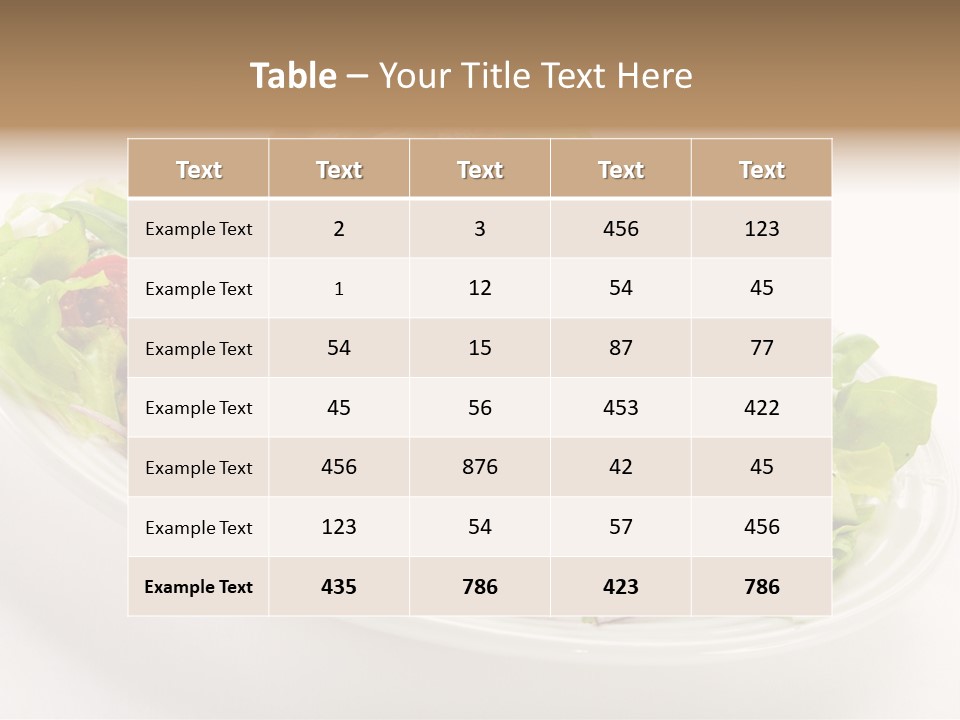 Slice Roasted Meat PowerPoint Template