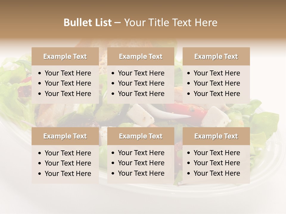 Slice Roasted Meat PowerPoint Template