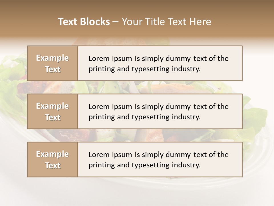 Slice Roasted Meat PowerPoint Template