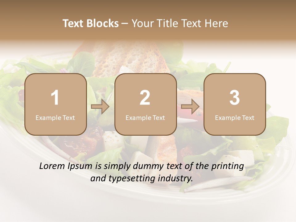 Slice Roasted Meat PowerPoint Template