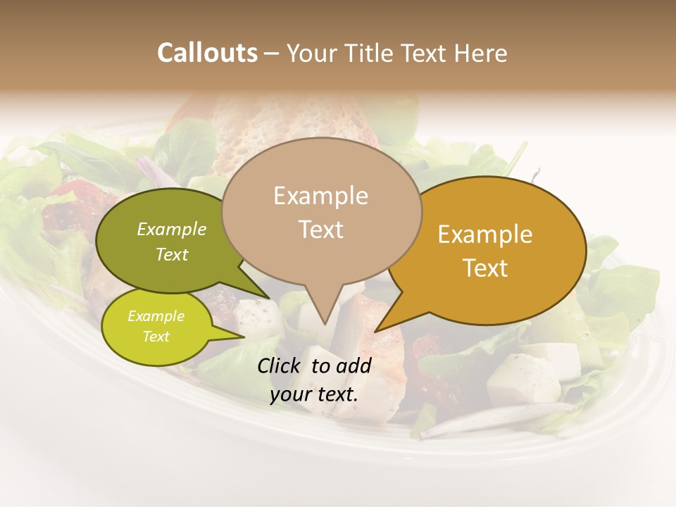 Slice Roasted Meat PowerPoint Template