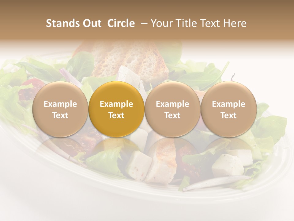 Slice Roasted Meat PowerPoint Template