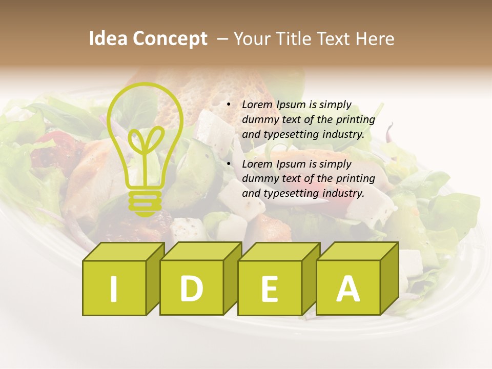 Slice Roasted Meat PowerPoint Template