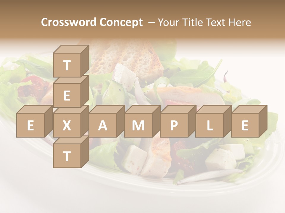 Slice Roasted Meat PowerPoint Template