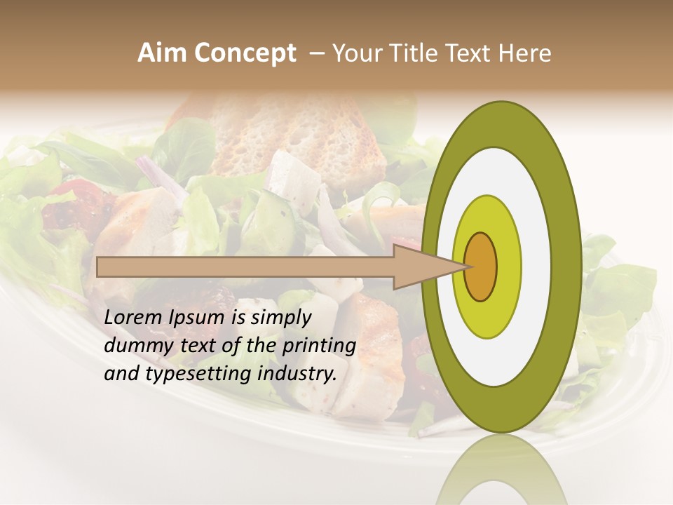 Slice Roasted Meat PowerPoint Template