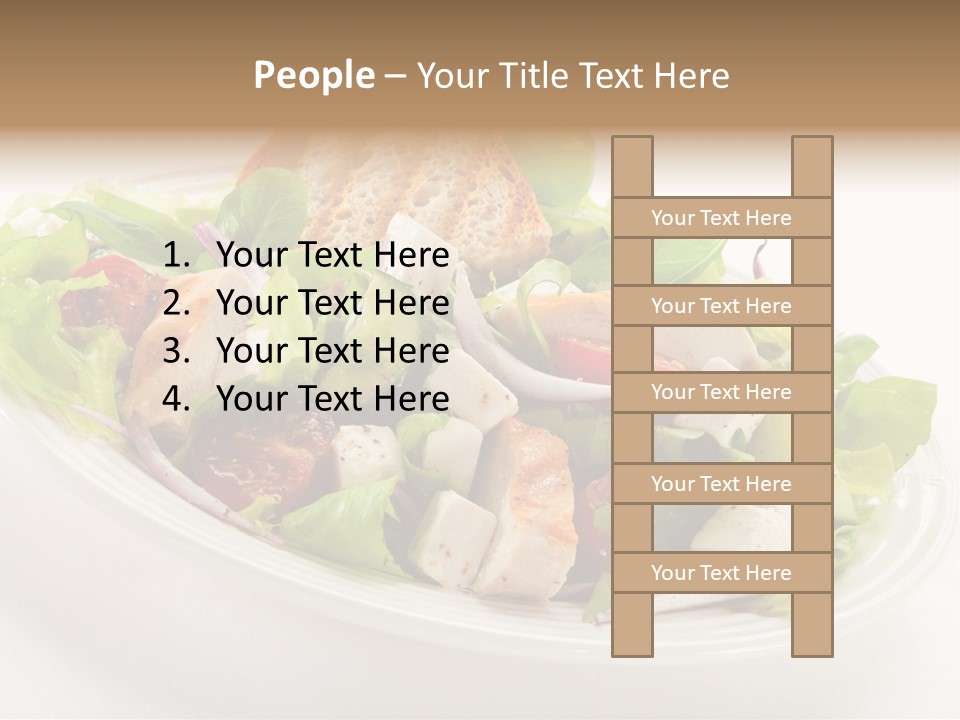 Slice Roasted Meat PowerPoint Template