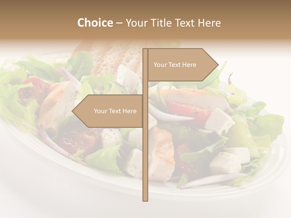 Slice Roasted Meat PowerPoint Template