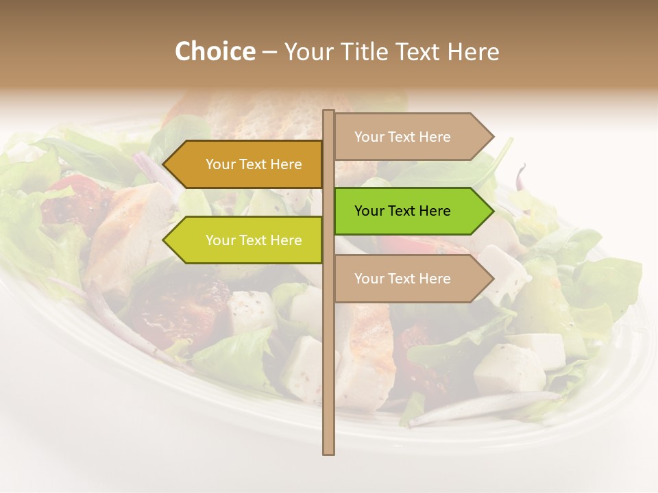 Slice Roasted Meat PowerPoint Template