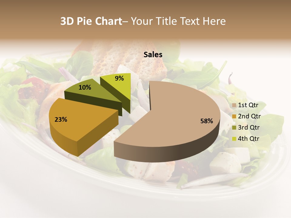 Slice Roasted Meat PowerPoint Template