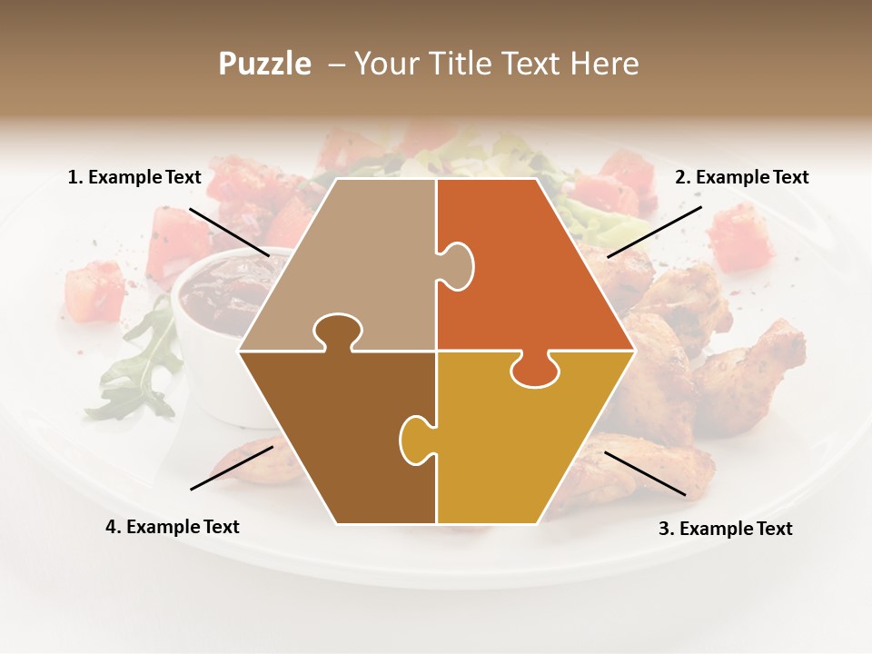 Lunch Barbecue Meat PowerPoint Template