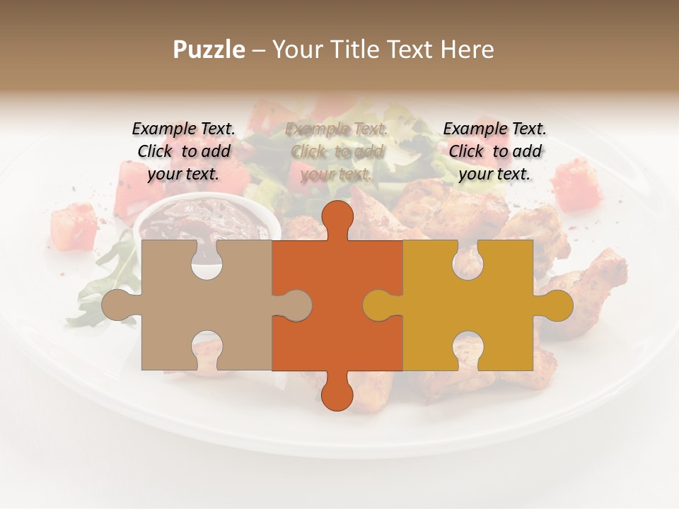 Lunch Barbecue Meat PowerPoint Template