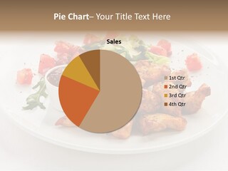 Lunch Barbecue Meat PowerPoint Template