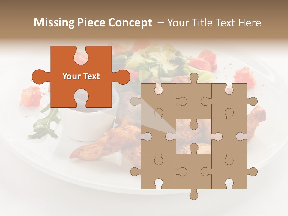 Lunch Barbecue Meat PowerPoint Template