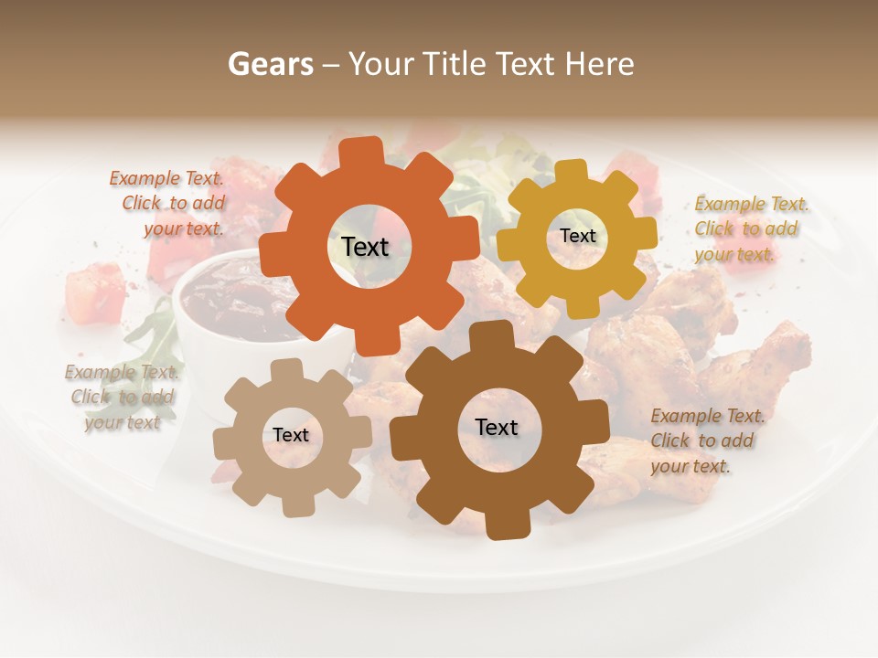 Lunch Barbecue Meat PowerPoint Template