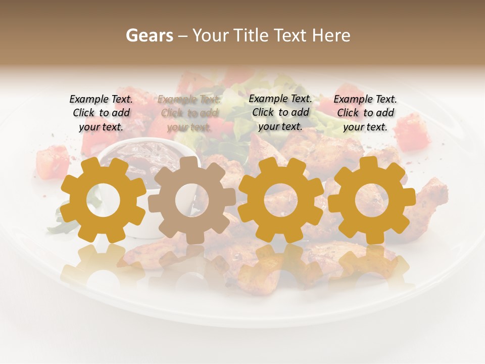 Lunch Barbecue Meat PowerPoint Template