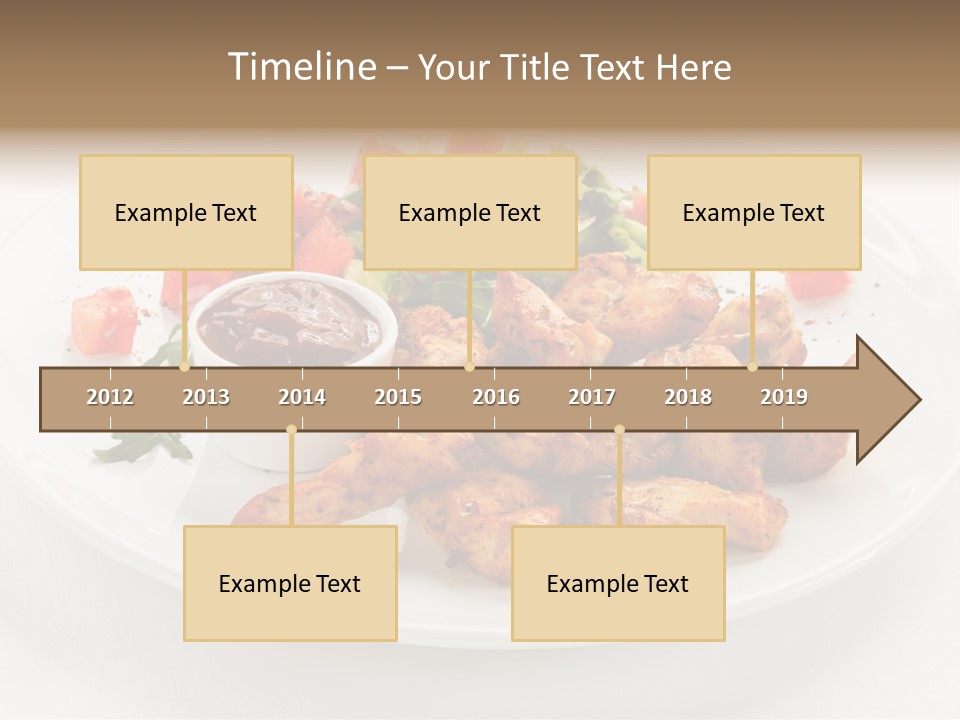 Lunch Barbecue Meat PowerPoint Template