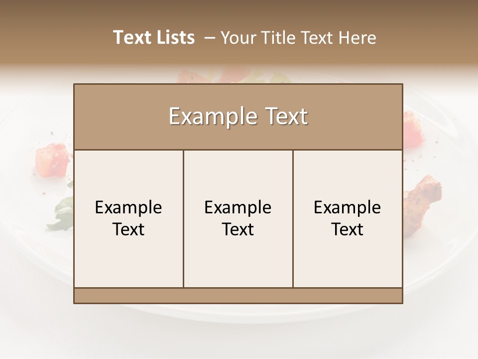 Lunch Barbecue Meat PowerPoint Template