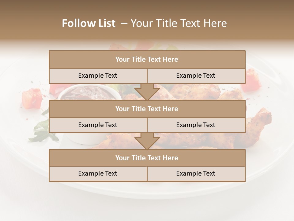 Lunch Barbecue Meat PowerPoint Template