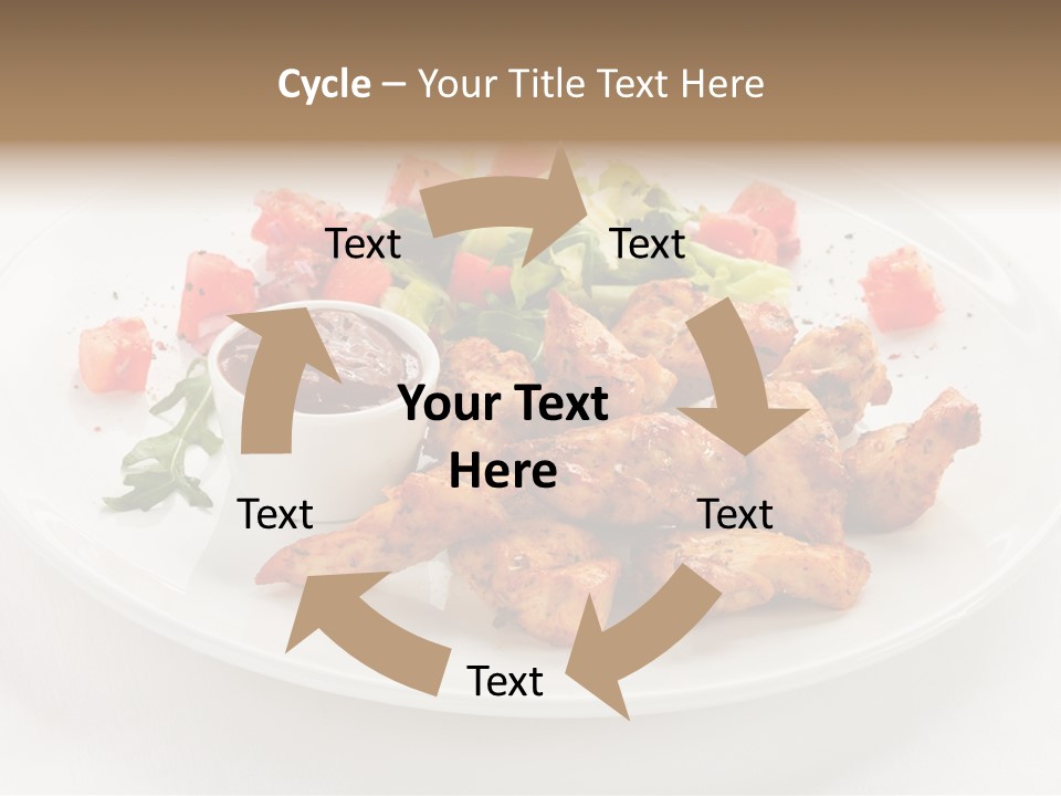 Lunch Barbecue Meat PowerPoint Template