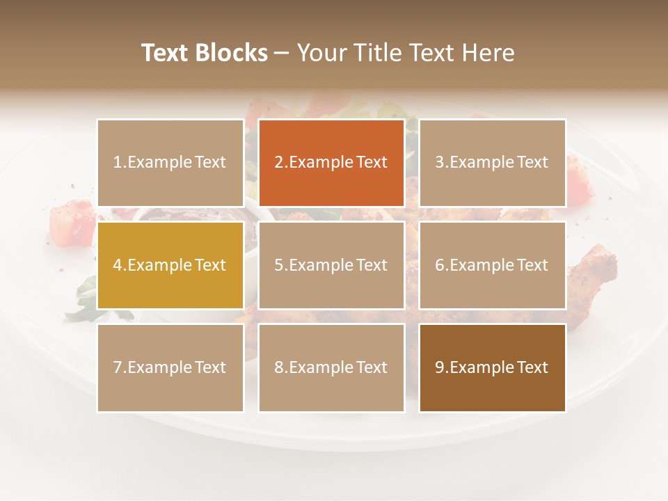 Lunch Barbecue Meat PowerPoint Template