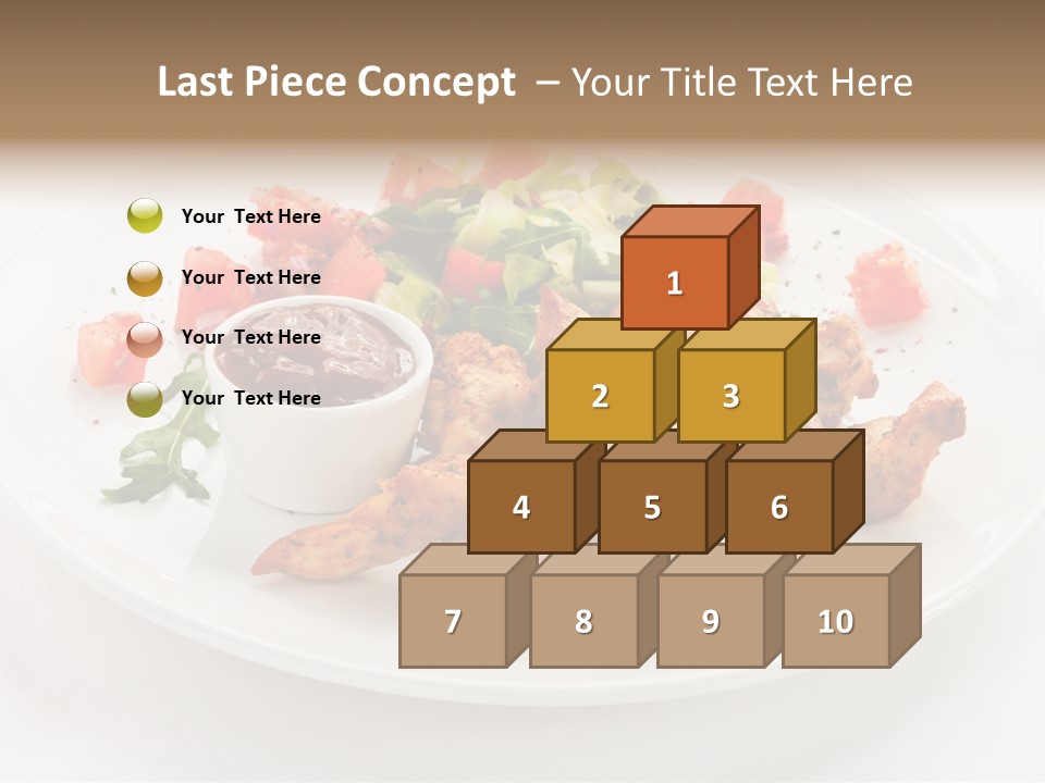 Lunch Barbecue Meat PowerPoint Template