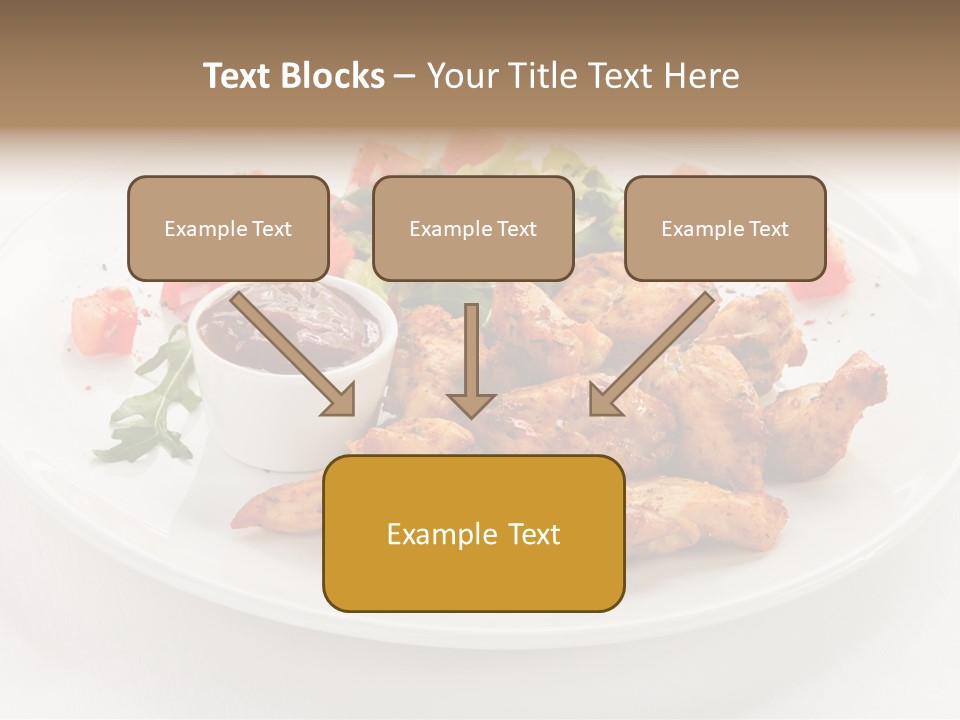 Lunch Barbecue Meat PowerPoint Template