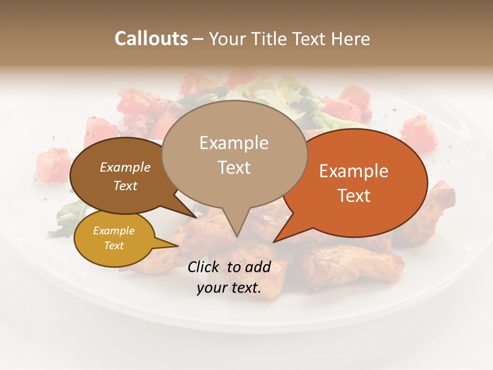 Lunch Barbecue Meat PowerPoint Template