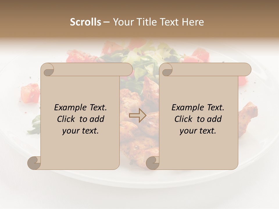 Lunch Barbecue Meat PowerPoint Template