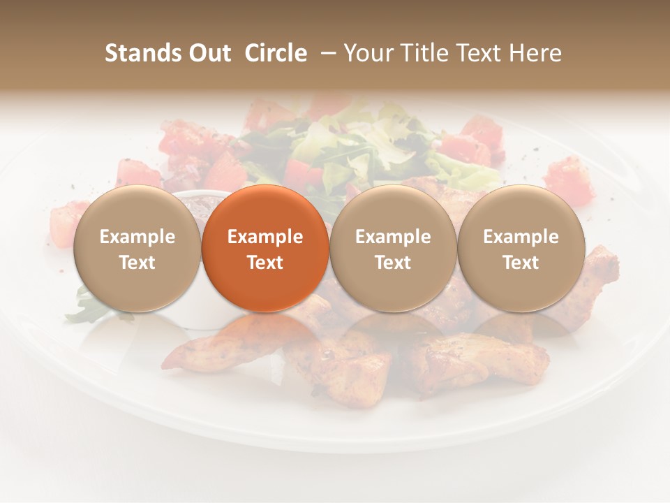 Lunch Barbecue Meat PowerPoint Template