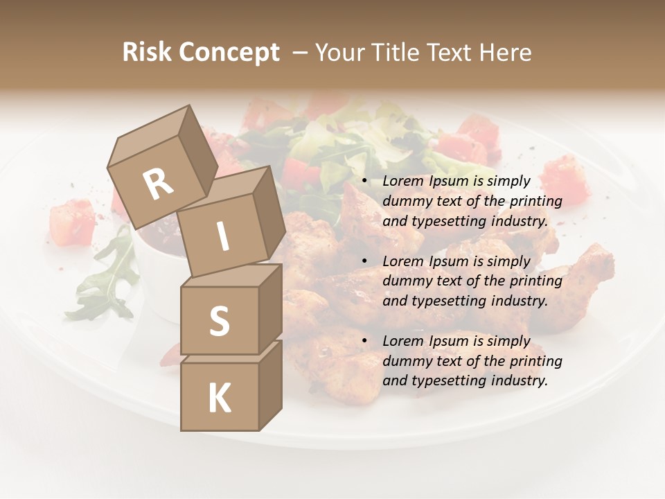 Lunch Barbecue Meat PowerPoint Template