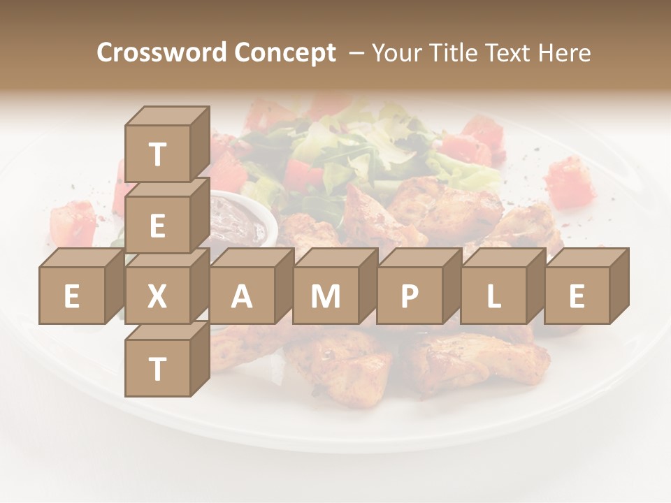 Lunch Barbecue Meat PowerPoint Template