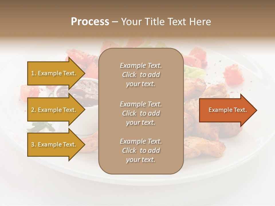 Lunch Barbecue Meat PowerPoint Template