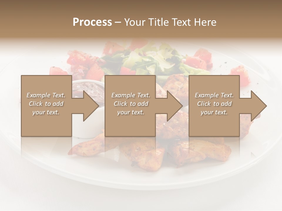 Lunch Barbecue Meat PowerPoint Template
