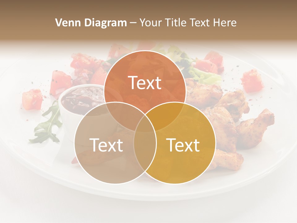 Lunch Barbecue Meat PowerPoint Template