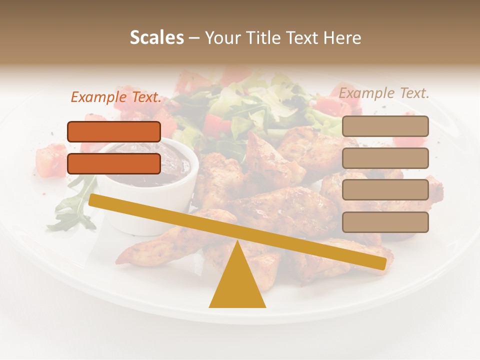 Lunch Barbecue Meat PowerPoint Template