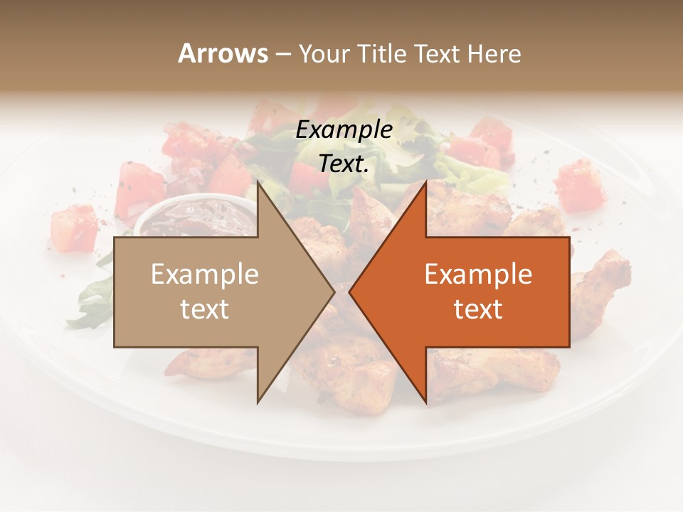 Lunch Barbecue Meat PowerPoint Template