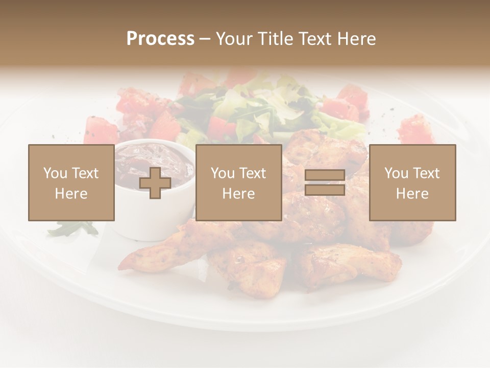 Lunch Barbecue Meat PowerPoint Template