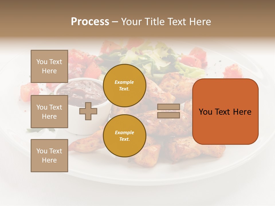 Lunch Barbecue Meat PowerPoint Template