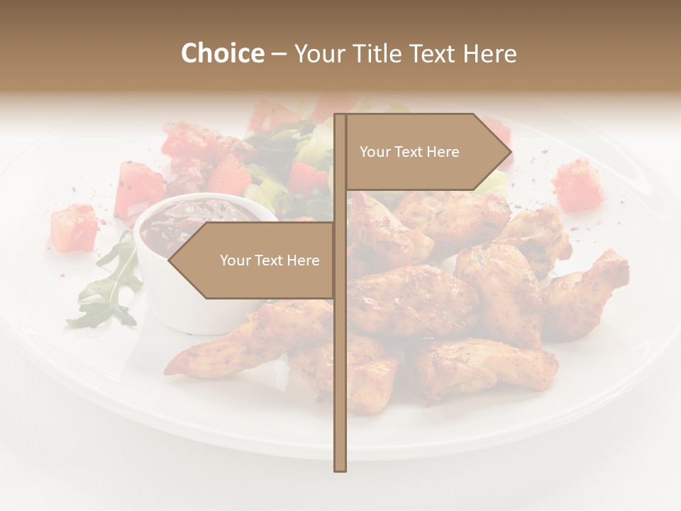 Lunch Barbecue Meat PowerPoint Template