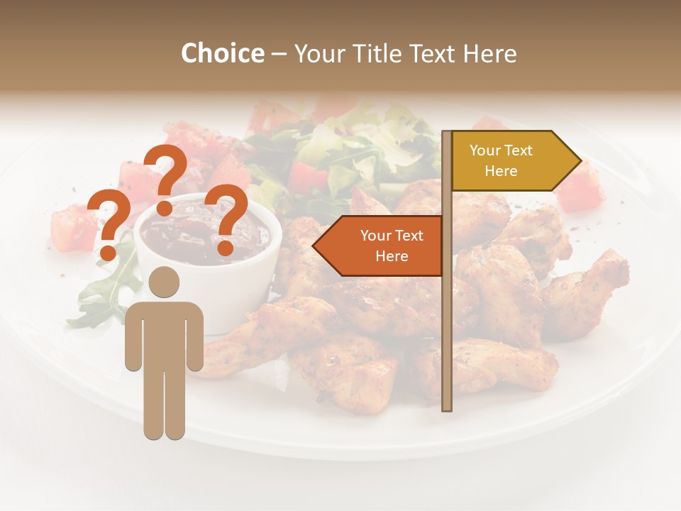Lunch Barbecue Meat PowerPoint Template
