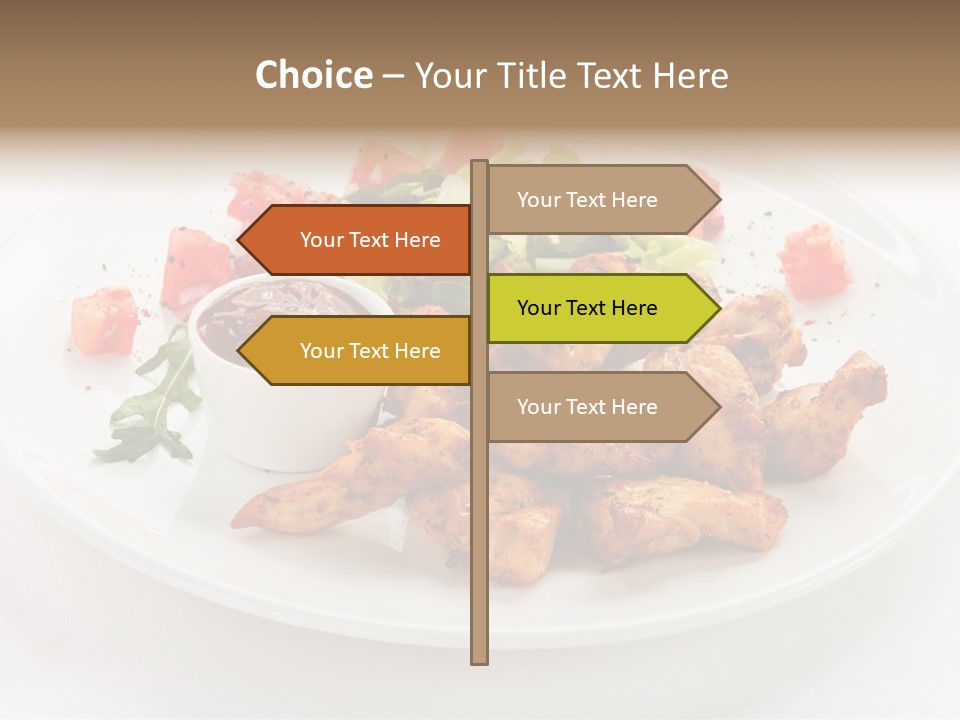 Lunch Barbecue Meat PowerPoint Template