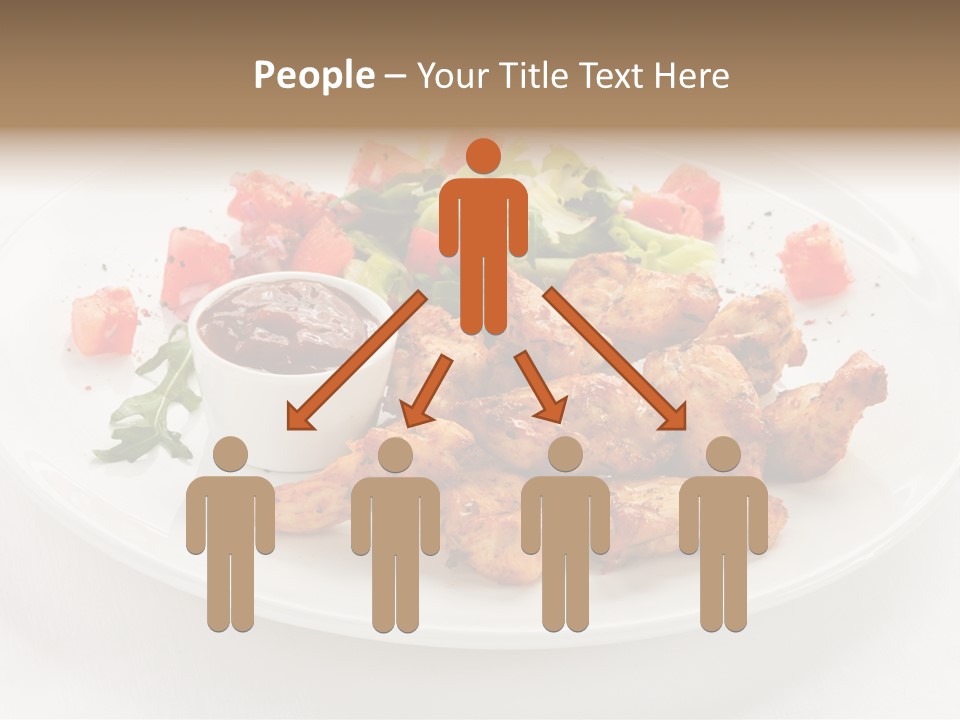 Lunch Barbecue Meat PowerPoint Template