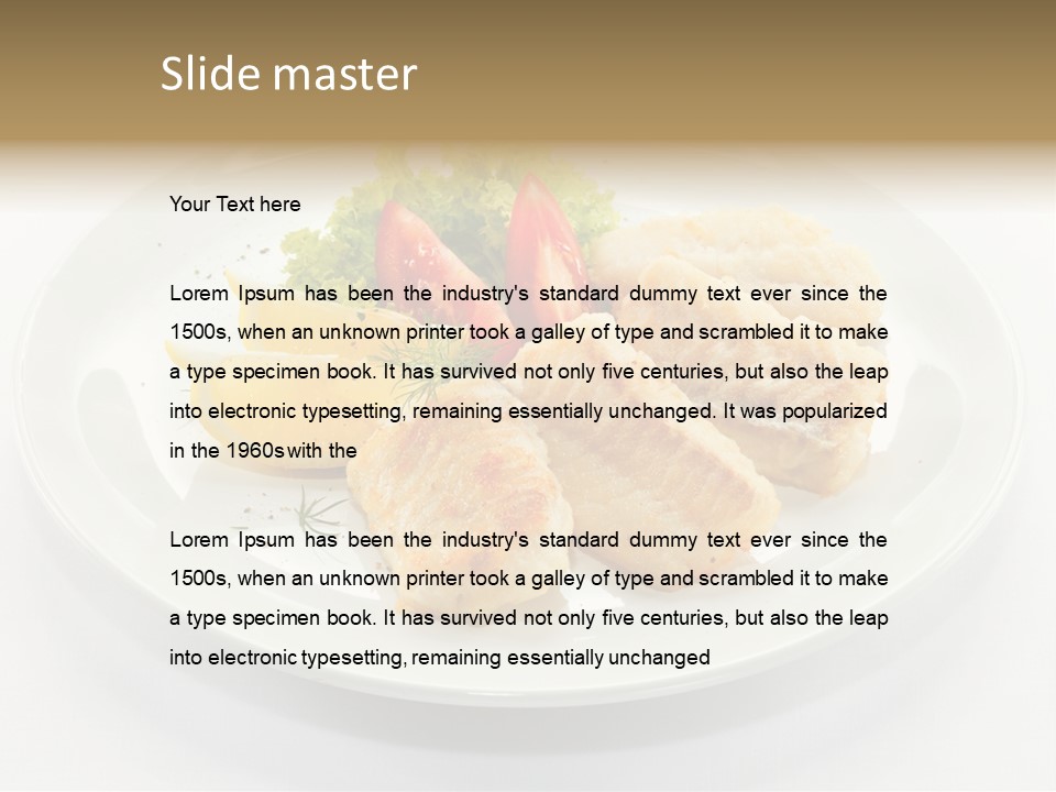 Dish Background Roast PowerPoint Template